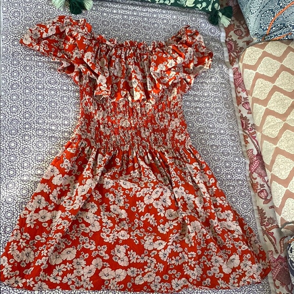 Rebecca Taylor size 4 Floral Off-Shoulder Dress - Picture 3 of 6